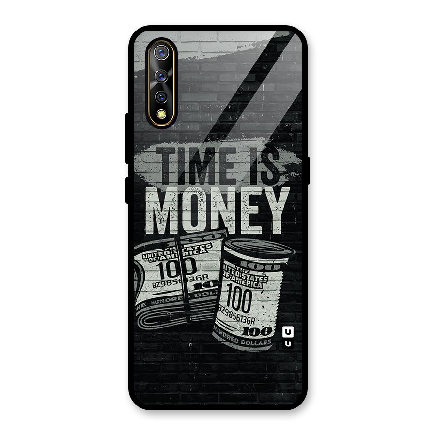 Time Is Money Glass Back Case for Vivo S1