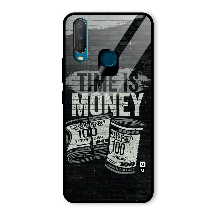 Time Is Money Glass Back Case for Vivo Y12