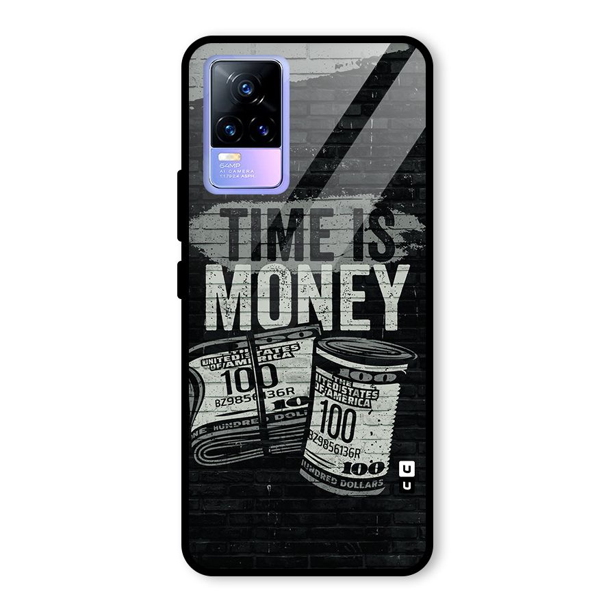 Time Is Money Glass Back Case for Vivo Y73