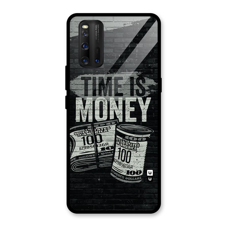 Time Is Money Glass Back Case for Vivo iQOO 3