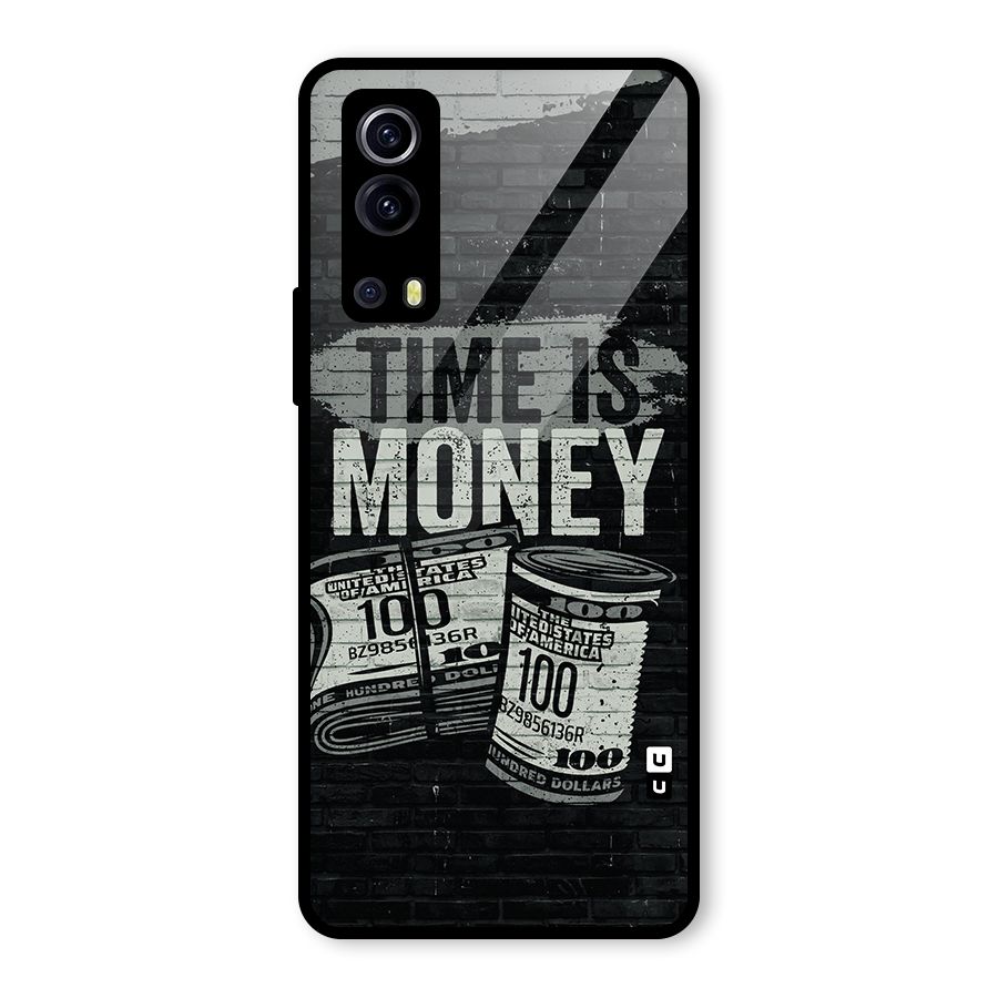 Time Is Money Glass Back Case for Vivo iQOO Z3