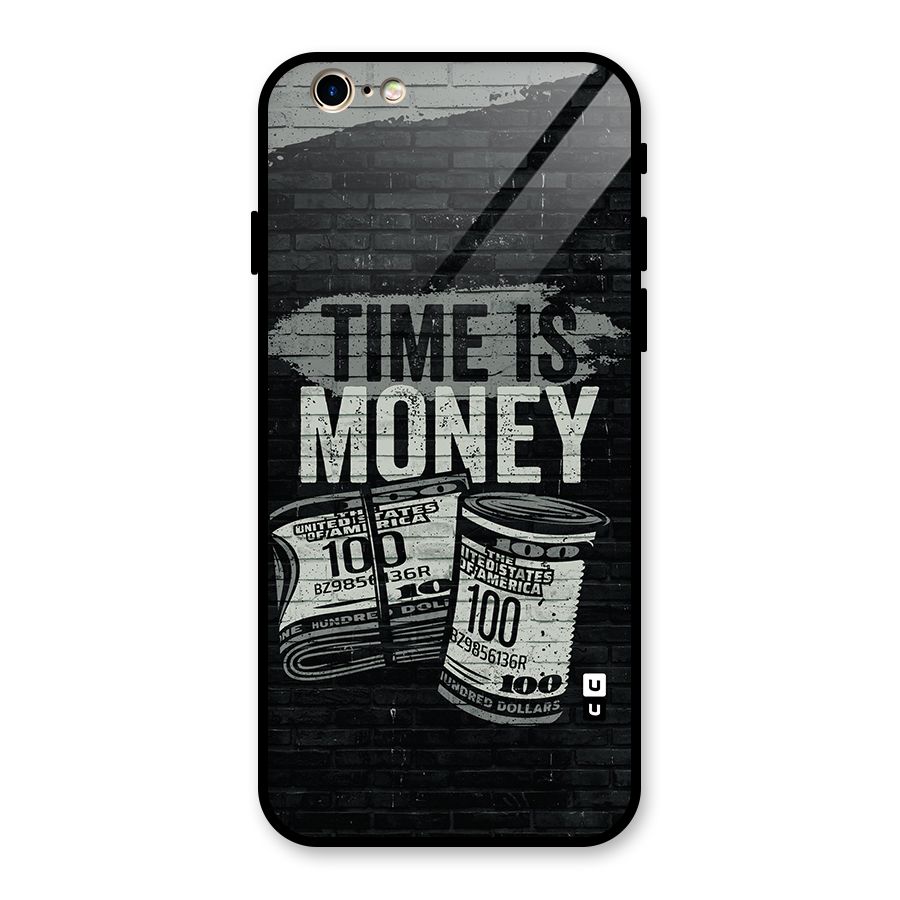 Time Is Money Glass Back Case for iPhone 6 6S