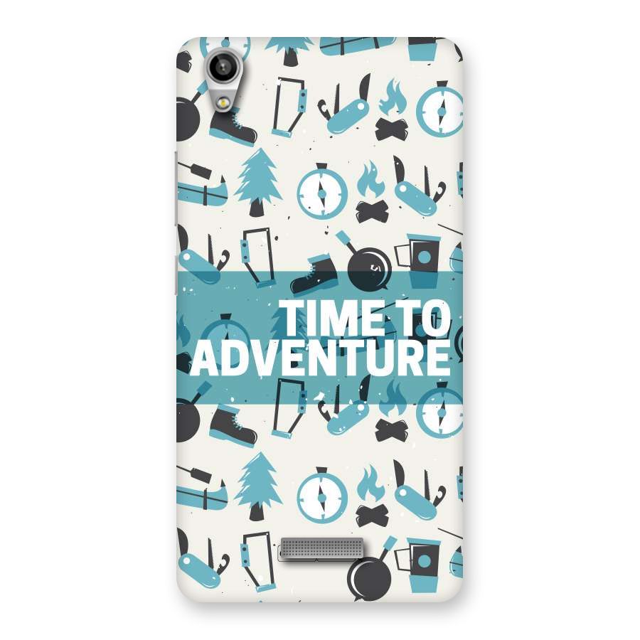 Time To Adventure Blazing Blue Back Case for Lava-Pixel-V1