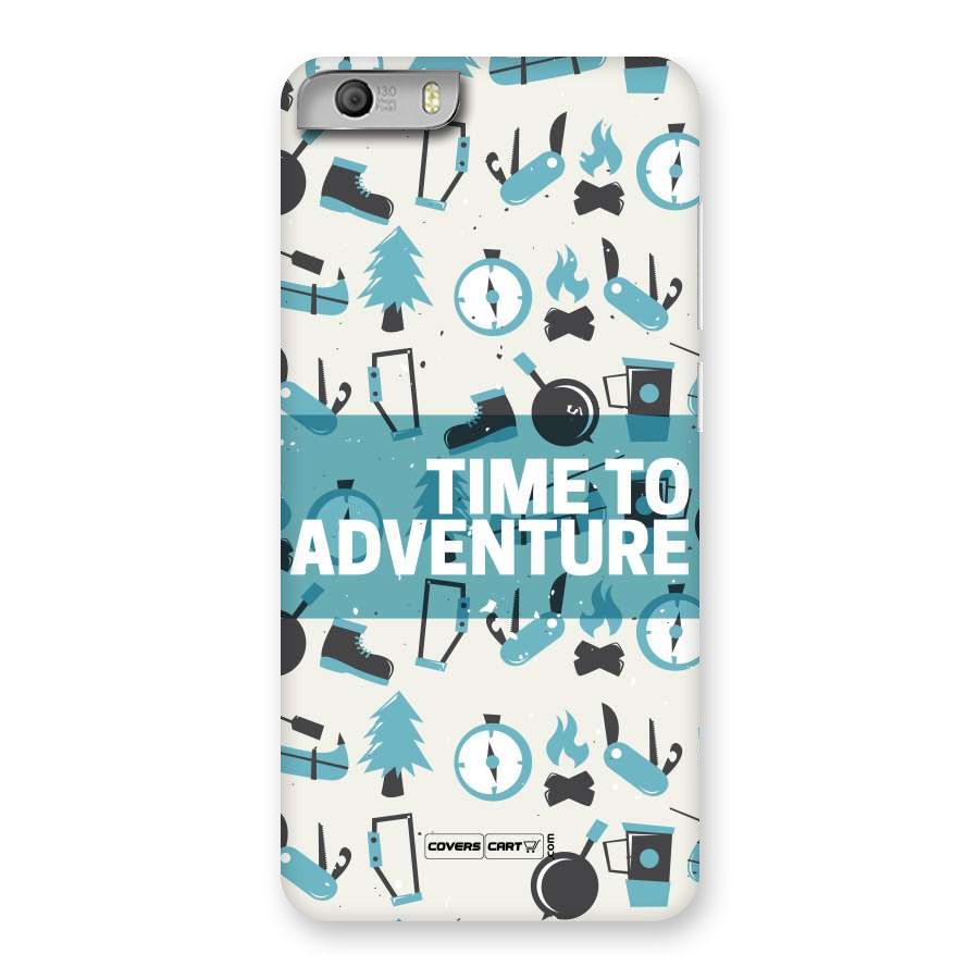 Time To Adventure Blazing Blue Back Case for Micromax Canvas Knight 2