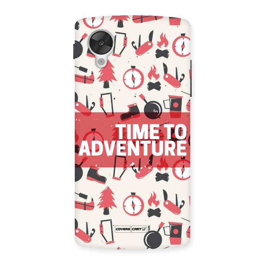 Time To Adventure Radiant Red Back Case for Google Nexsus 5
