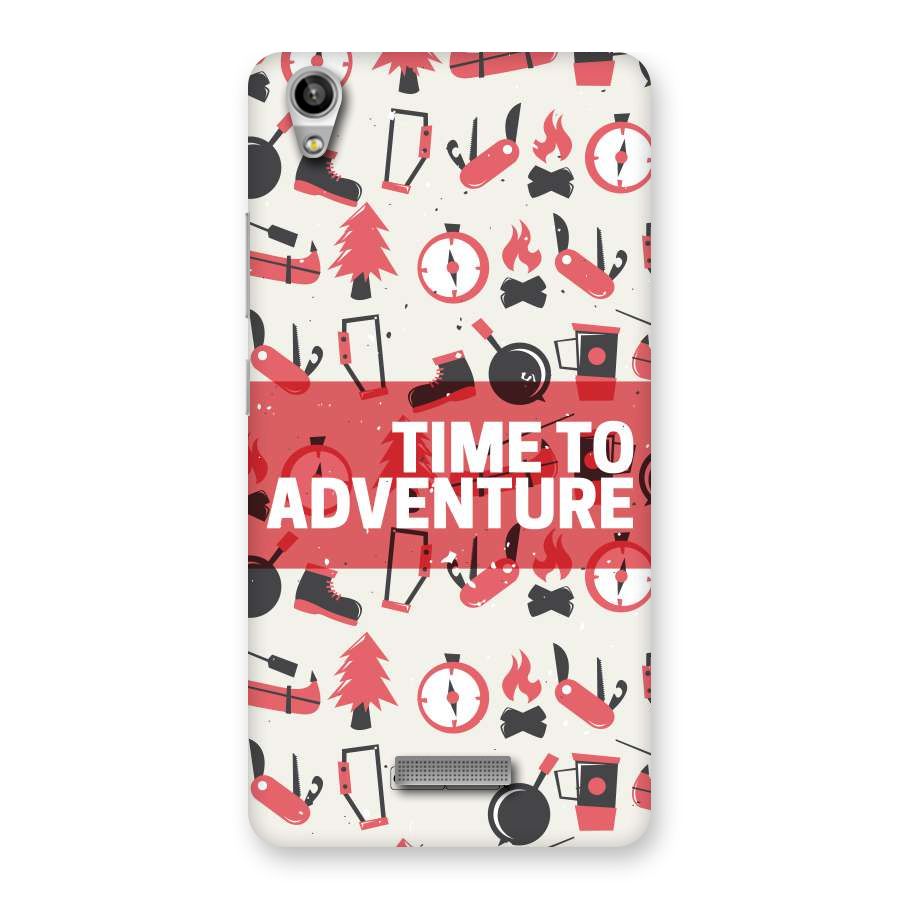 Time To Adventure Radiant Red Back Case for Lava-Pixel-V1