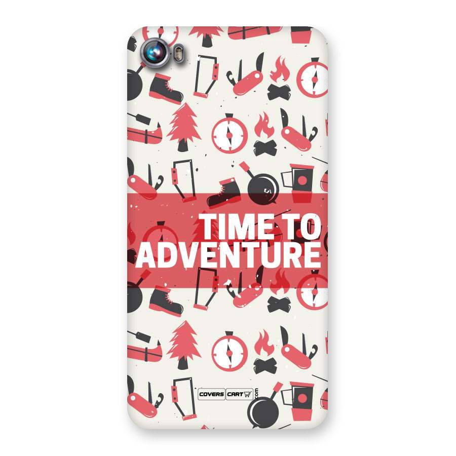 Time To Adventure Radiant Red Back Case for Micromax Canvas Fire 4 A107