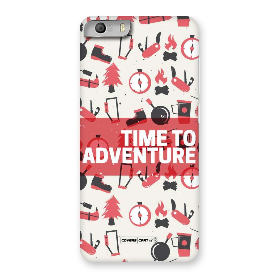 Time To Adventure Radiant Red Back Case for Micromax Canvas Knight 2