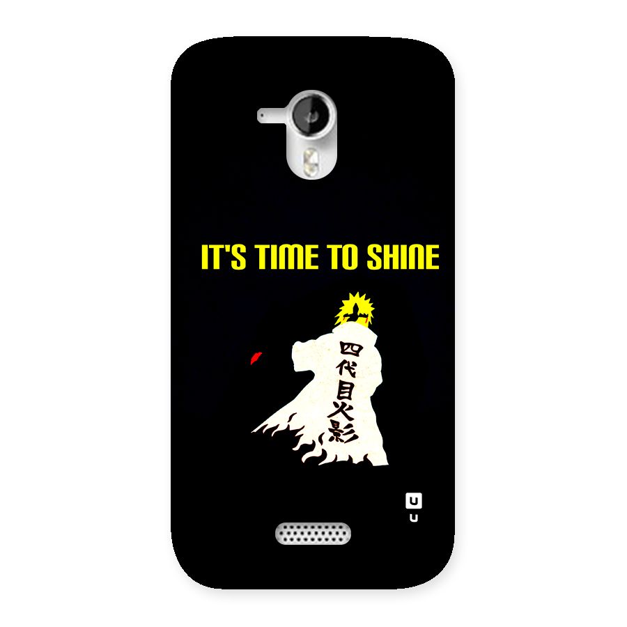 Time To Shine Back Case for Canvas HD A116