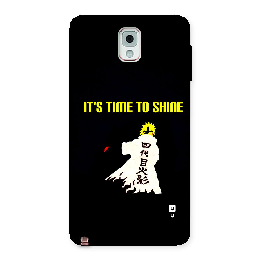 Time To Shine Back Case for Galaxy Note 3