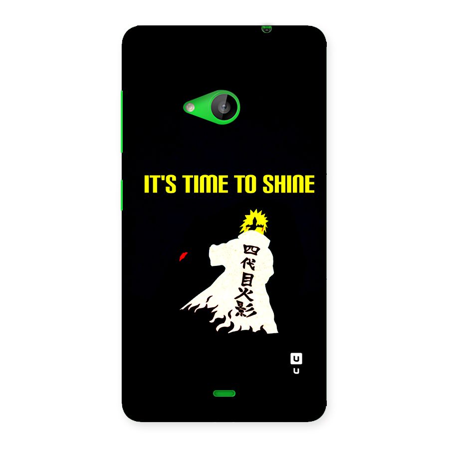 Time To Shine Back Case for Lumia 535