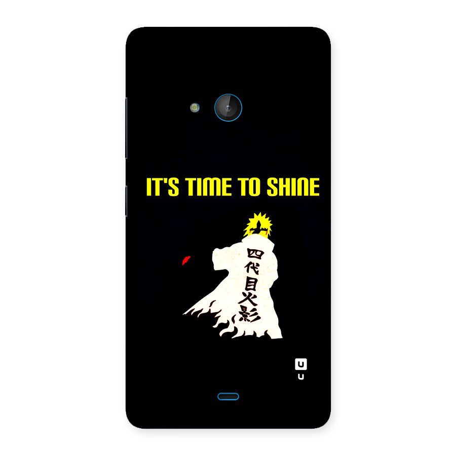 Time To Shine Back Case for Lumia 540