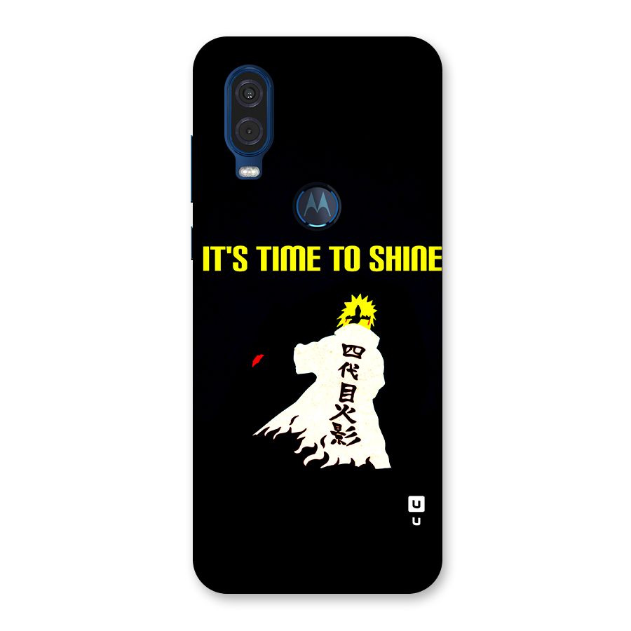Time To Shine Back Case for Motorola One Vision
