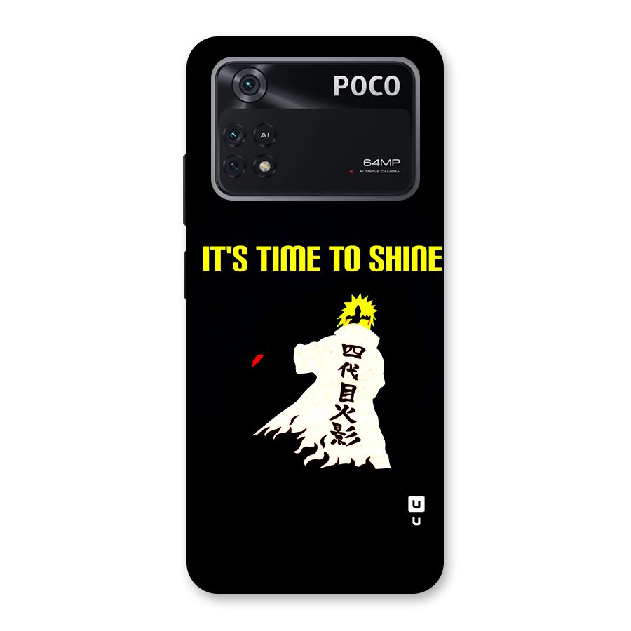 Time To Shine Back Case for Poco M4 Pro 4G