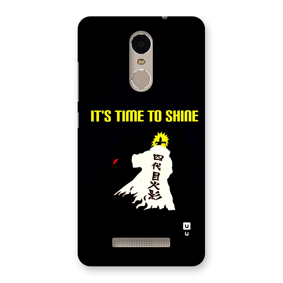 Time To Shine Back Case for Redmi Note 3