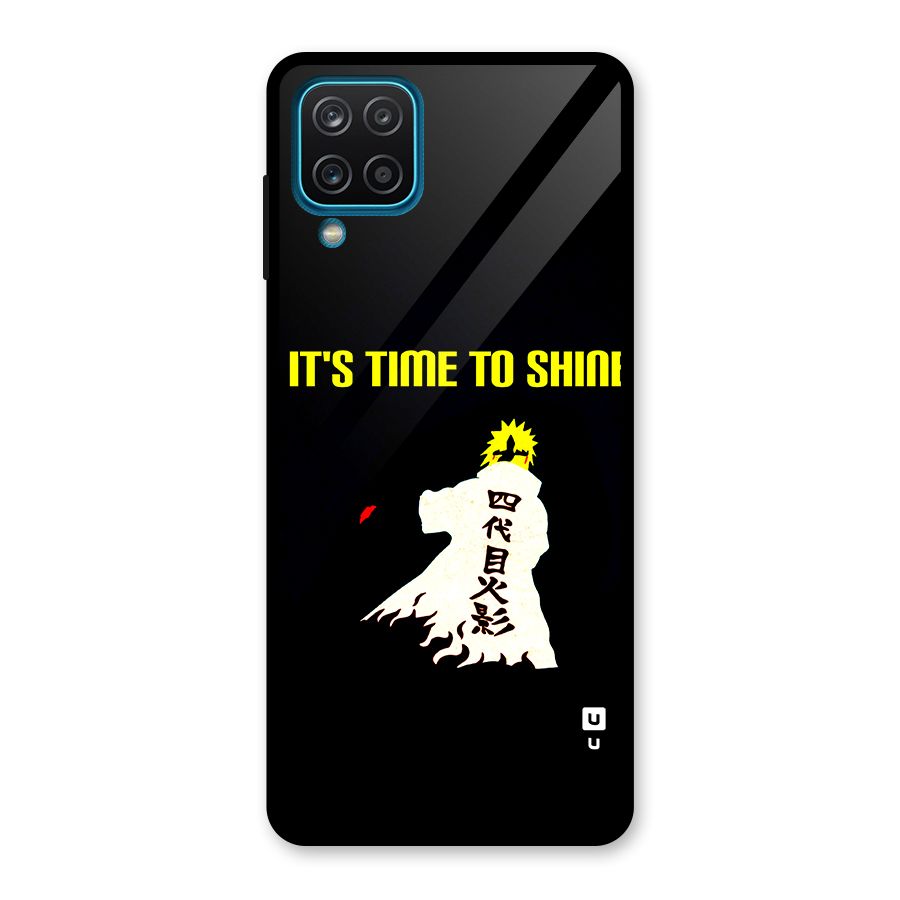 Time To Shine Glass Back Case for Galaxy A12