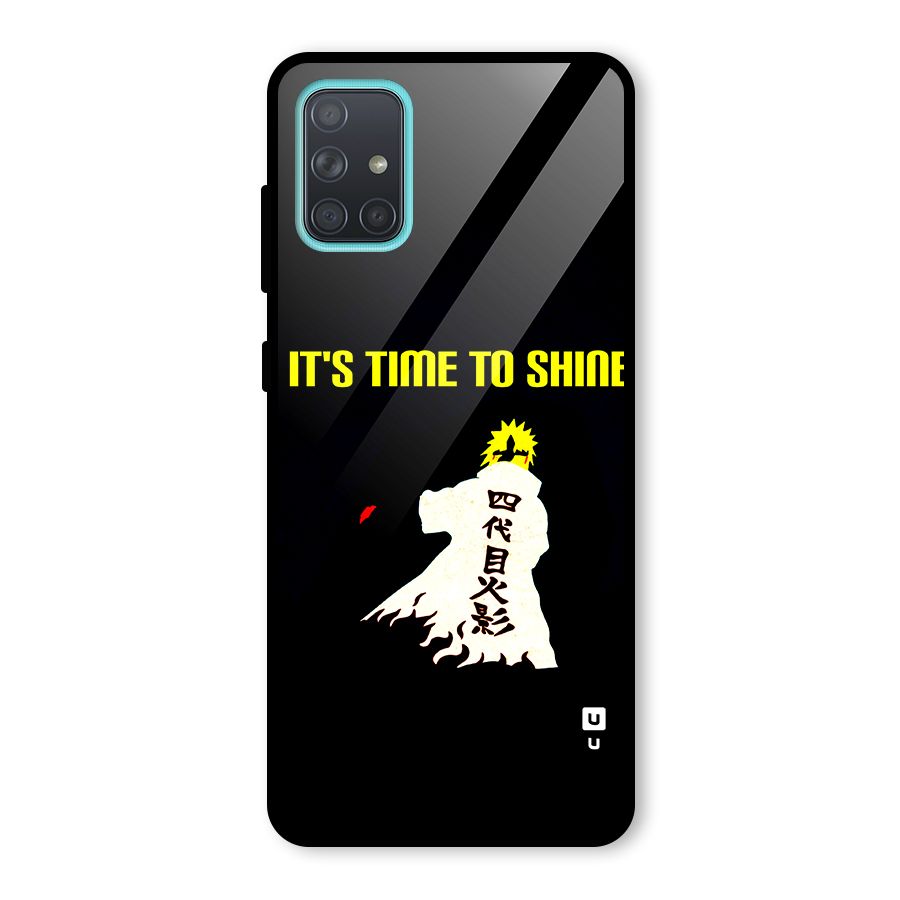 Time To Shine Glass Back Case for Galaxy A71