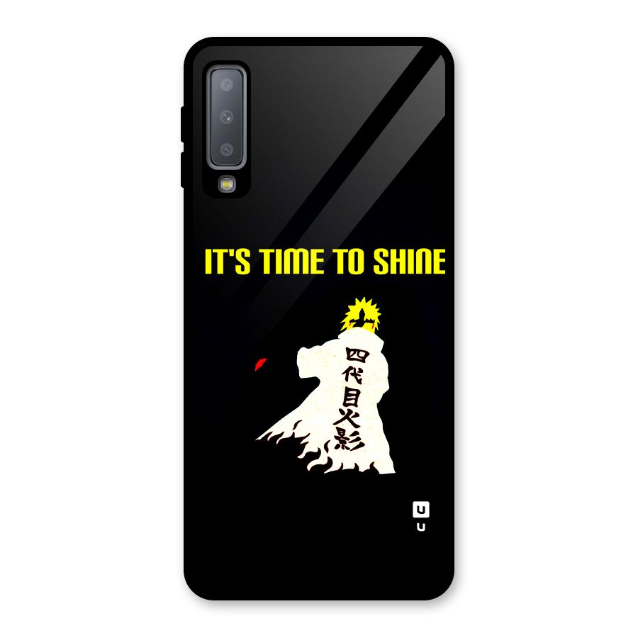 Time To Shine Glass Back Case for Galaxy A7 (2018)