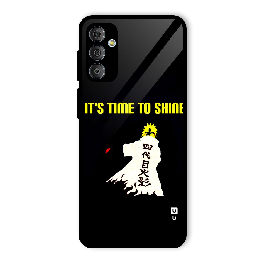 Time To Shine Glass Back Case for Galaxy F23