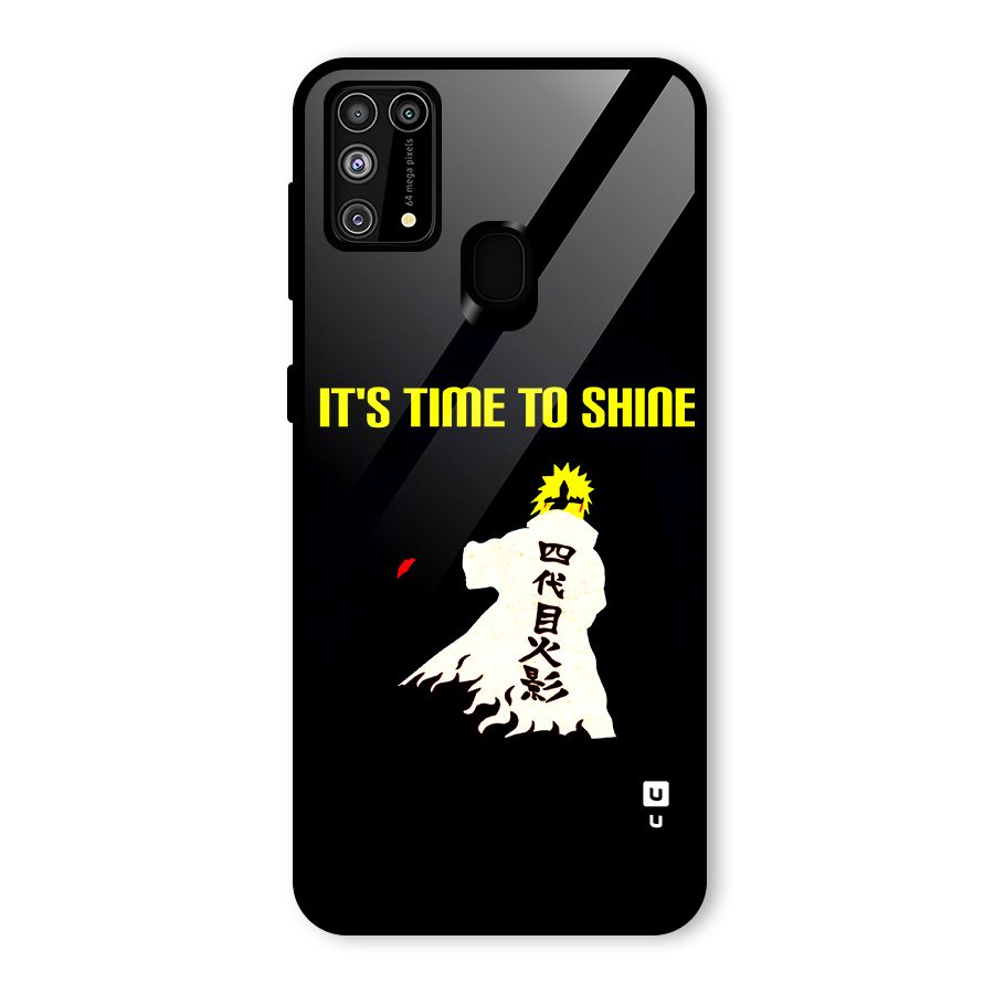 Time To Shine Glass Back Case for Galaxy F41