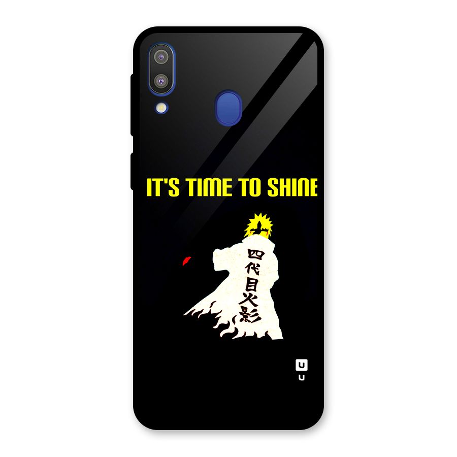 Time To Shine Glass Back Case for Galaxy M20