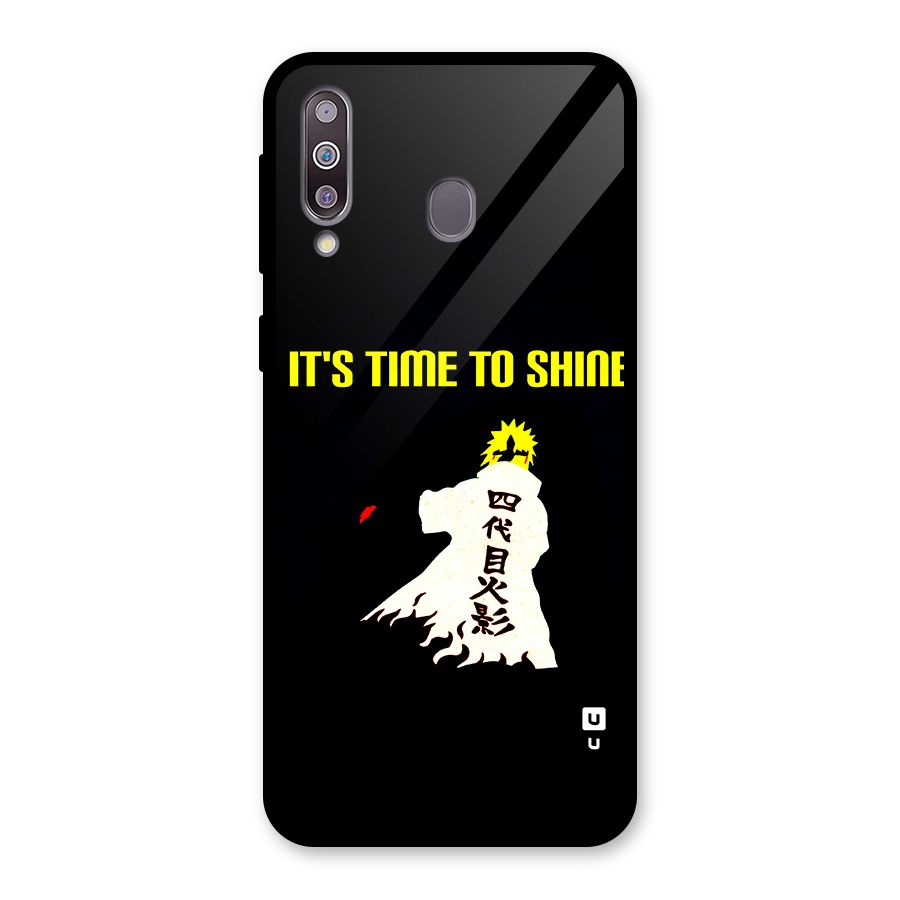 Time To Shine Glass Back Case for Galaxy M30