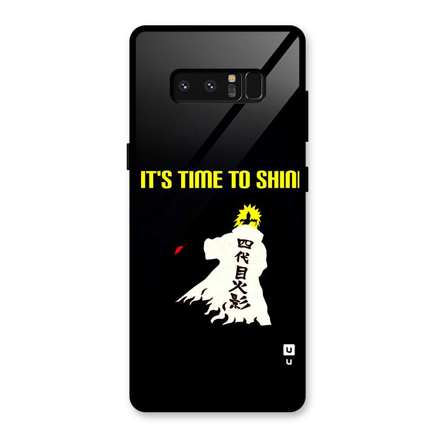 Time To Shine Glass Back Case for Galaxy Note 8