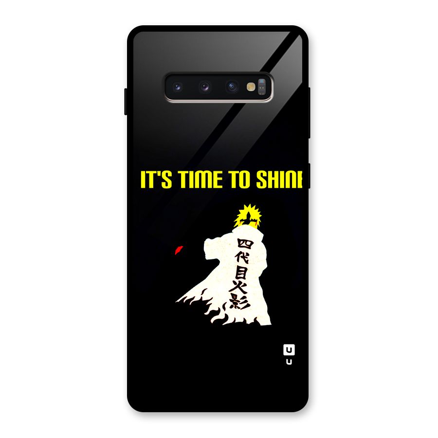 Time To Shine Glass Back Case for Galaxy S10 Plus