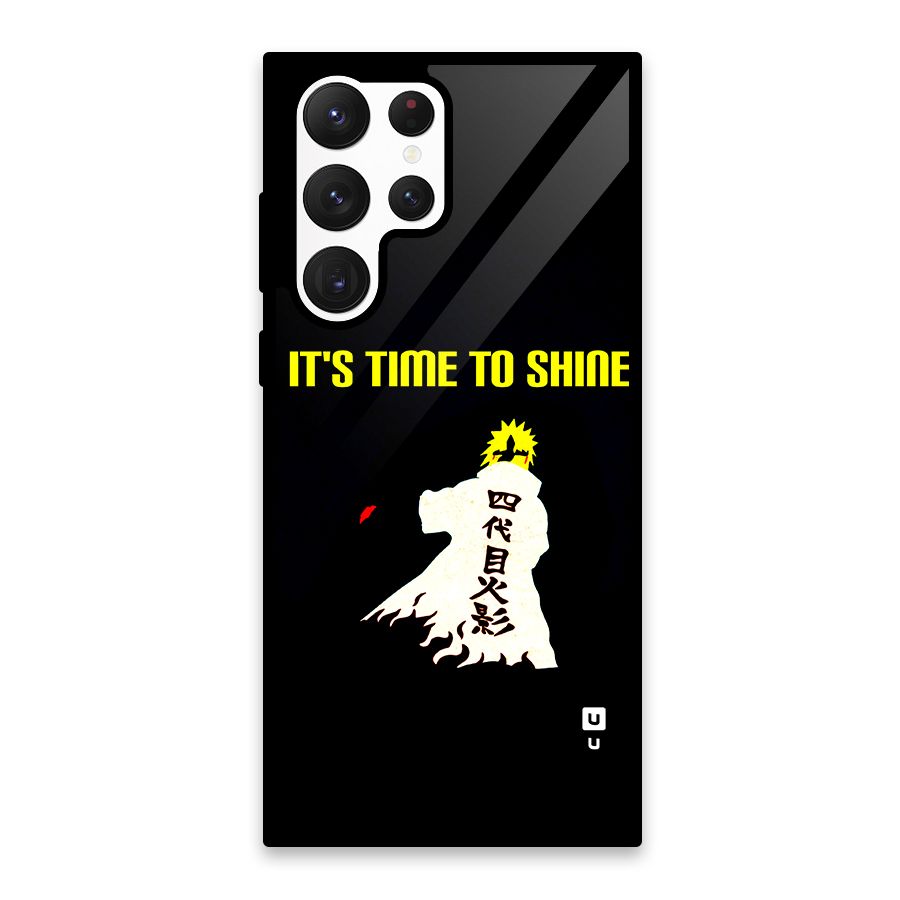 Time To Shine Glass Back Case for Galaxy S22 Ultra 5G