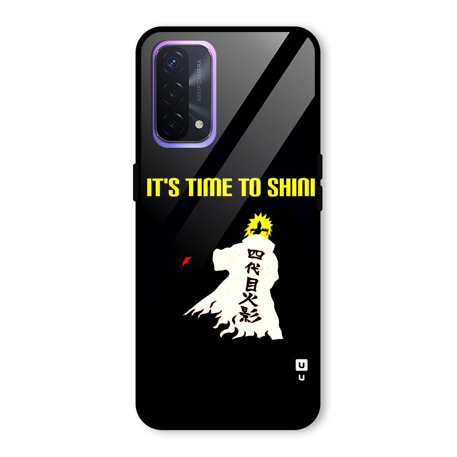 Time To Shine Glass Back Case for Oppo A74 5G