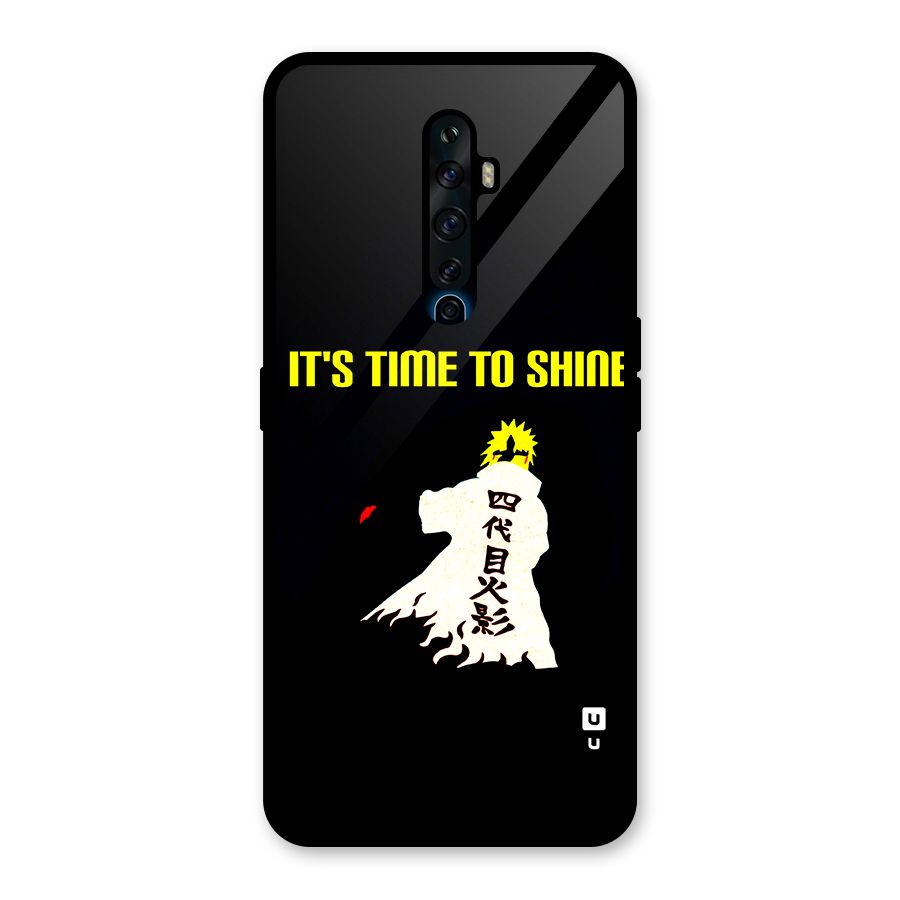 Time To Shine Glass Back Case for Oppo Reno2 F
