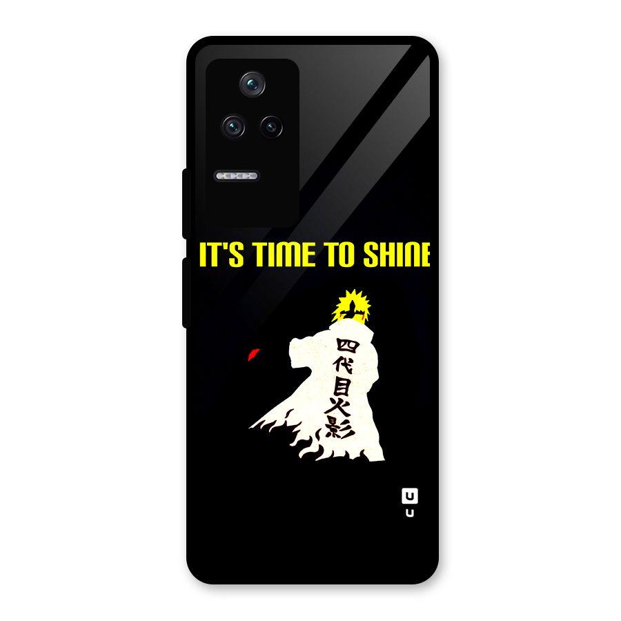 Time To Shine Glass Back Case for Poco F4 5G
