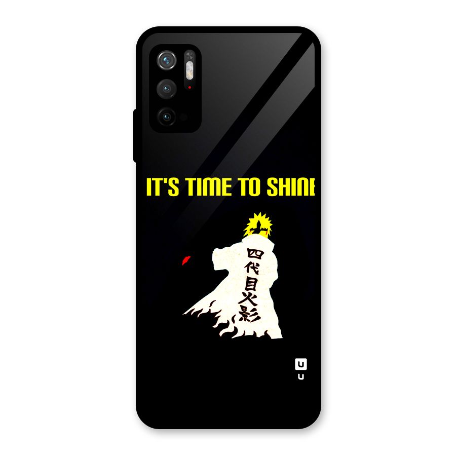 Time To Shine Glass Back Case for Poco M3 Pro 5G