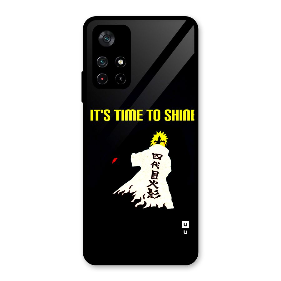 Time To Shine Glass Back Case for Poco M4 Pro 5G