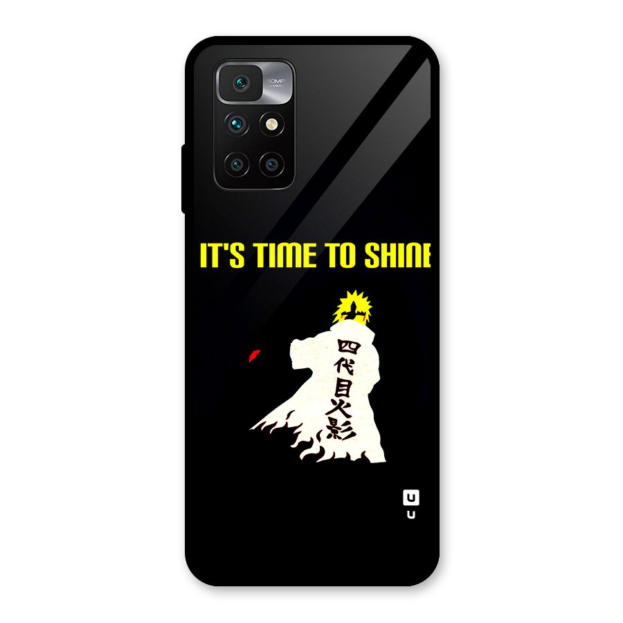 Time To Shine Glass Back Case for Redmi 10 Prime