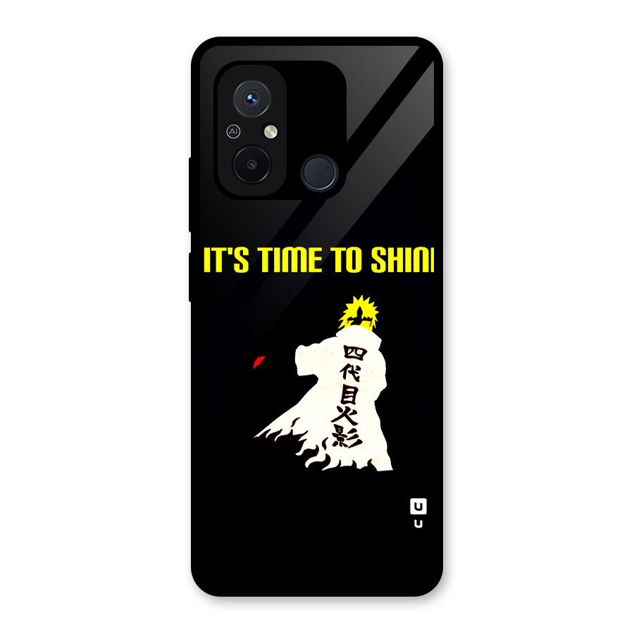 Time To Shine Glass Back Case for Redmi 12C