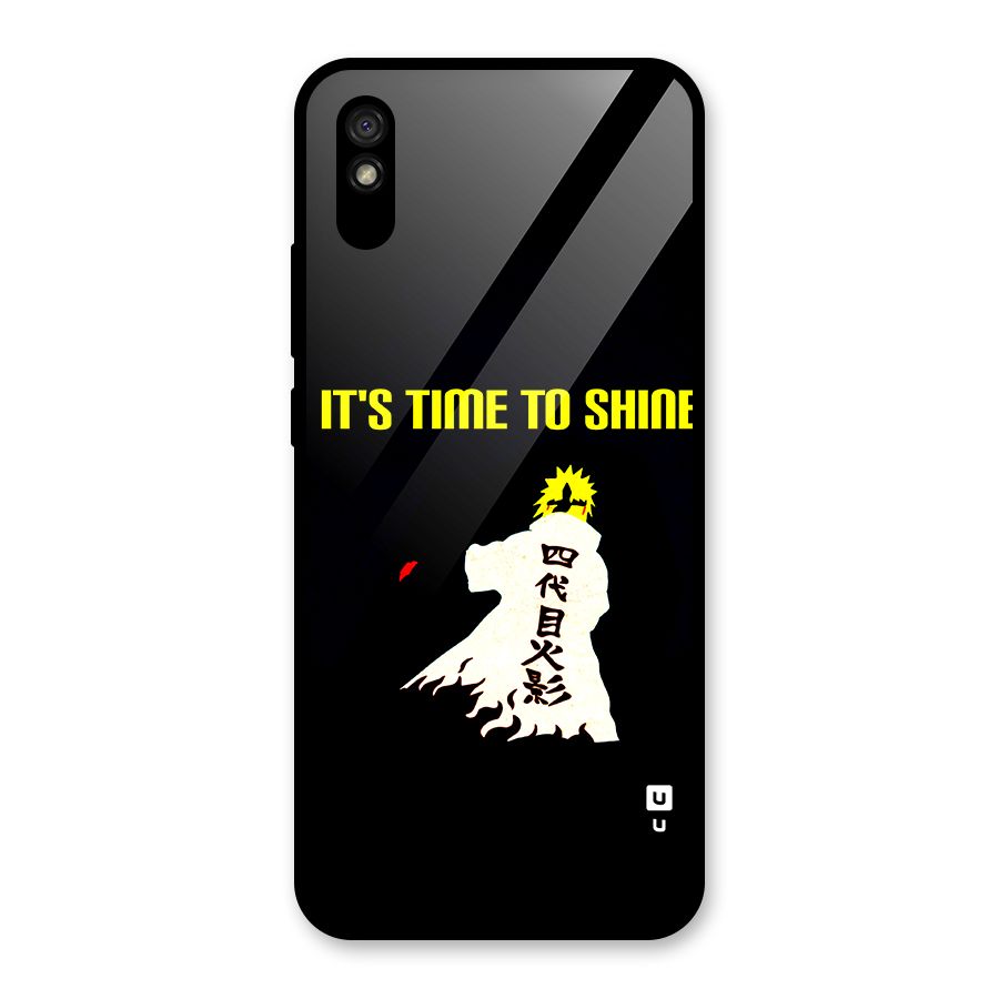 Time To Shine Glass Back Case for Redmi 9A