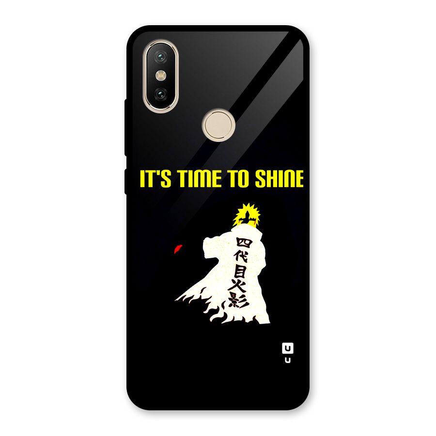 Time To Shine Glass Back Case for Redmi A2