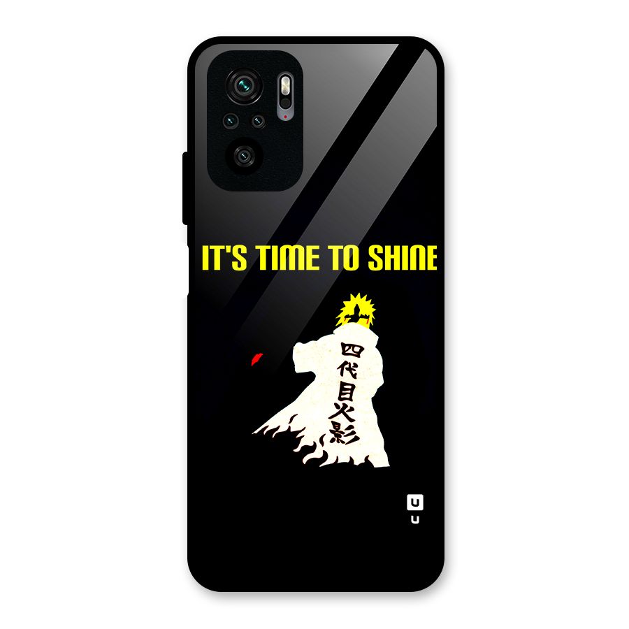 Time To Shine Glass Back Case for Redmi Note 10S