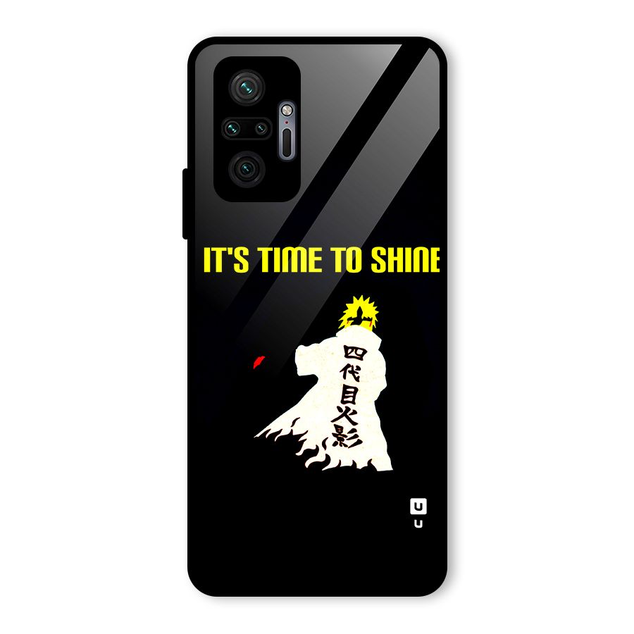 Time To Shine Glass Back Case for Redmi Note 10 Pro