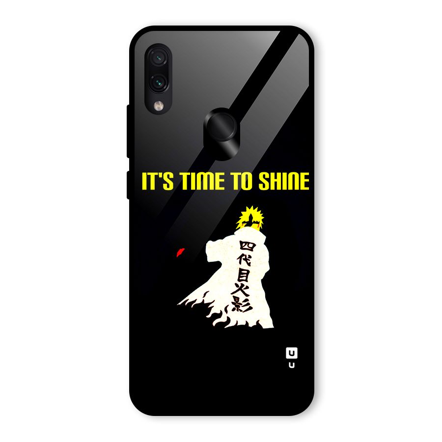 Time To Shine Glass Back Case for Redmi Note 7 Pro