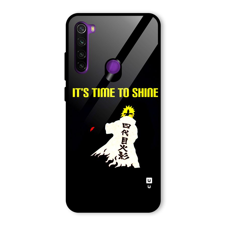 Time To Shine Glass Back Case for Redmi Note 8