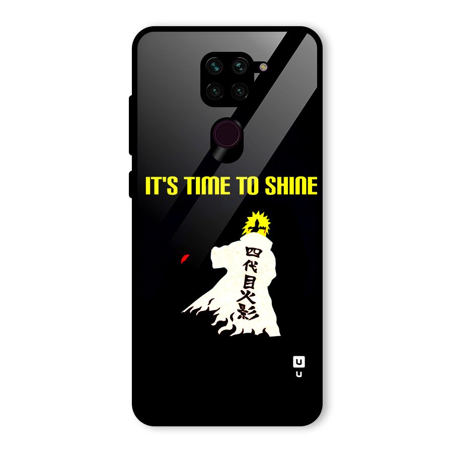 Time To Shine Glass Back Case for Redmi Note 9