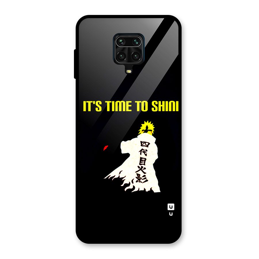 Time To Shine Glass Back Case for Redmi Note 9 Pro