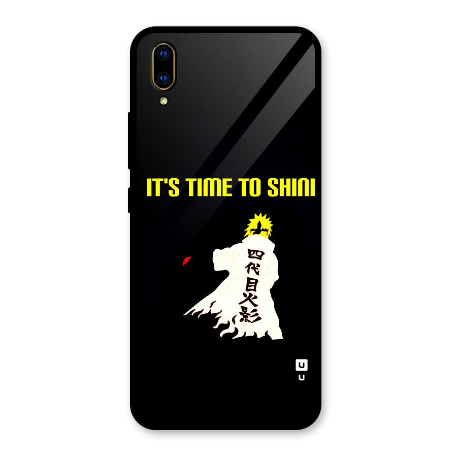 Time To Shine Glass Back Case for Vivo V11 Pro