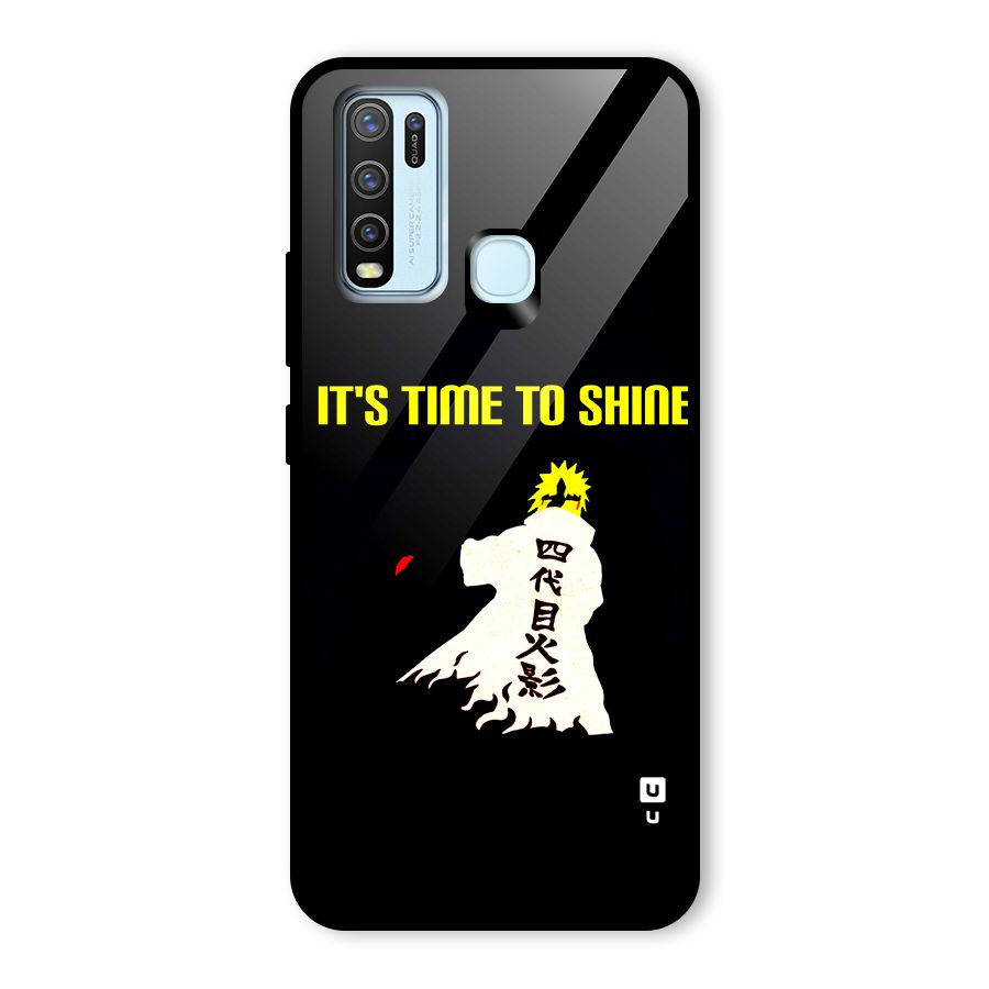 Time To Shine Glass Back Case for Vivo Y30
