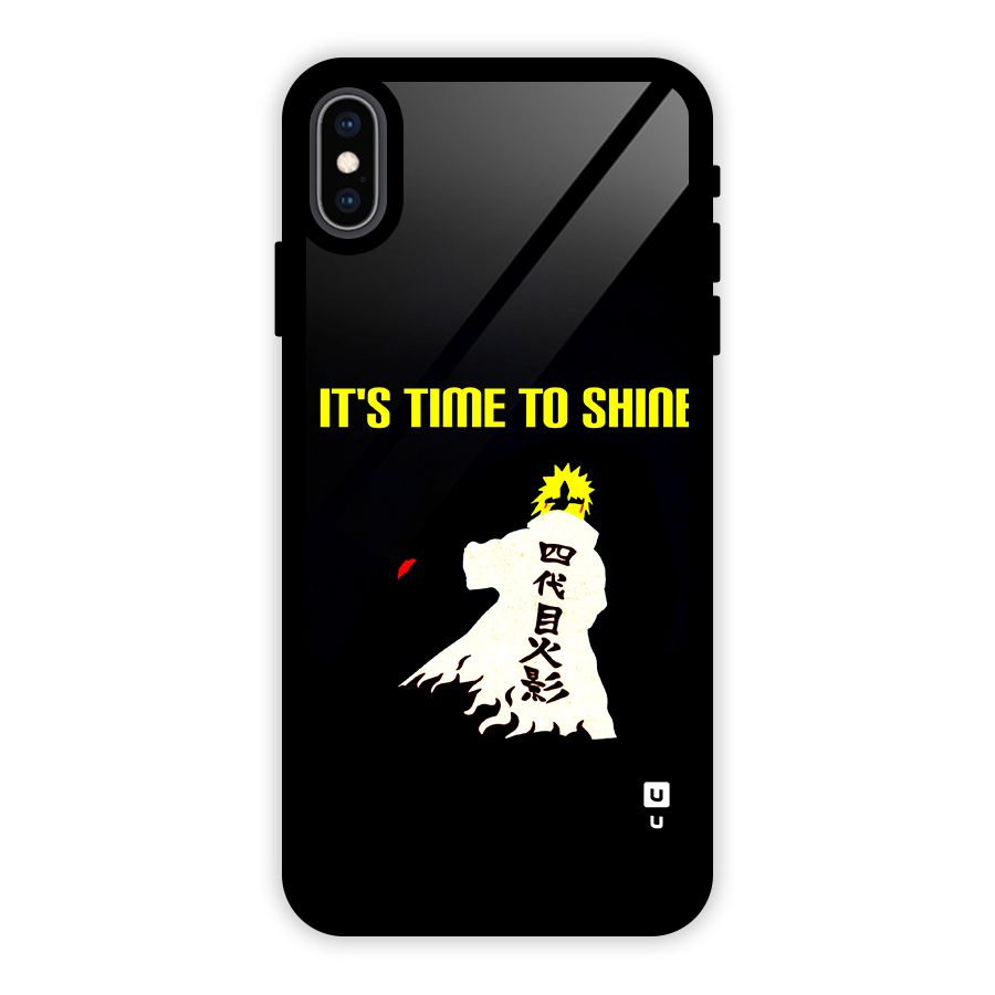 Time To Shine Glass Back Case for iPhone XS Max