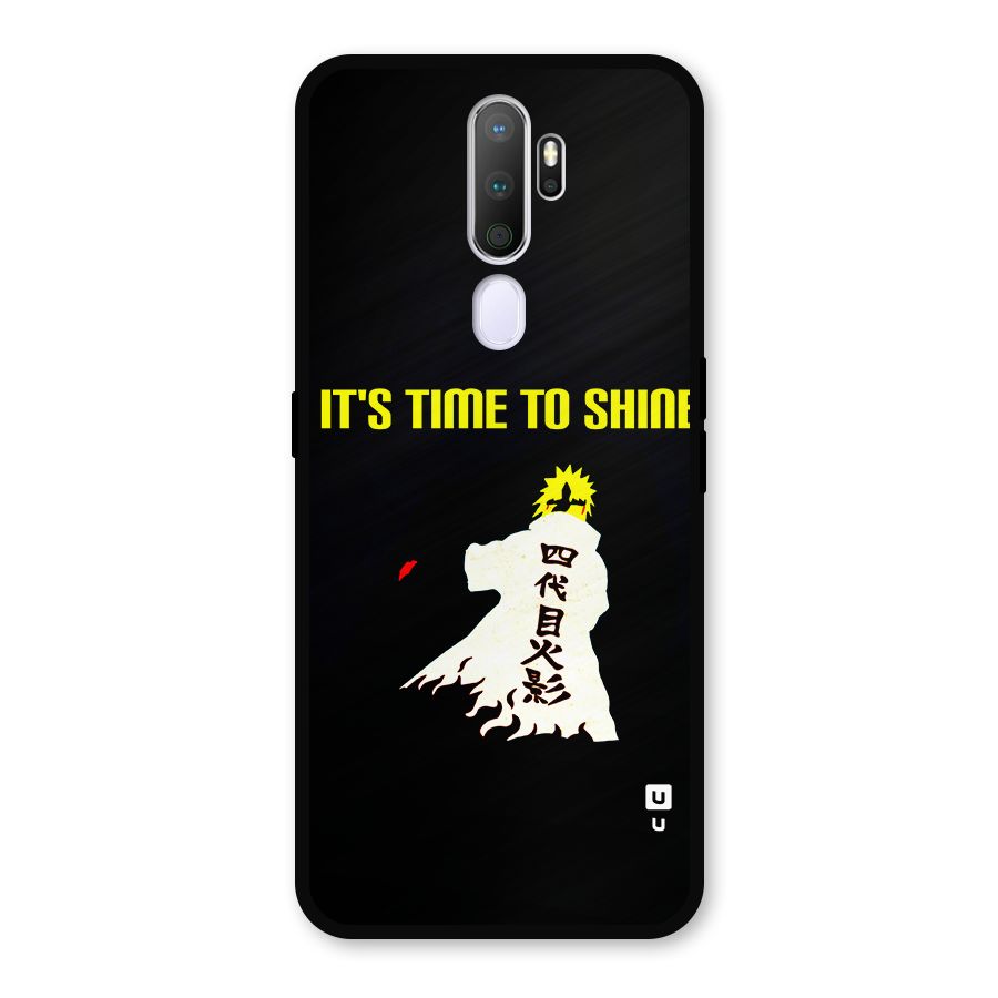 Time To Shine Metal Back Case for Oppo A9 (2020)
