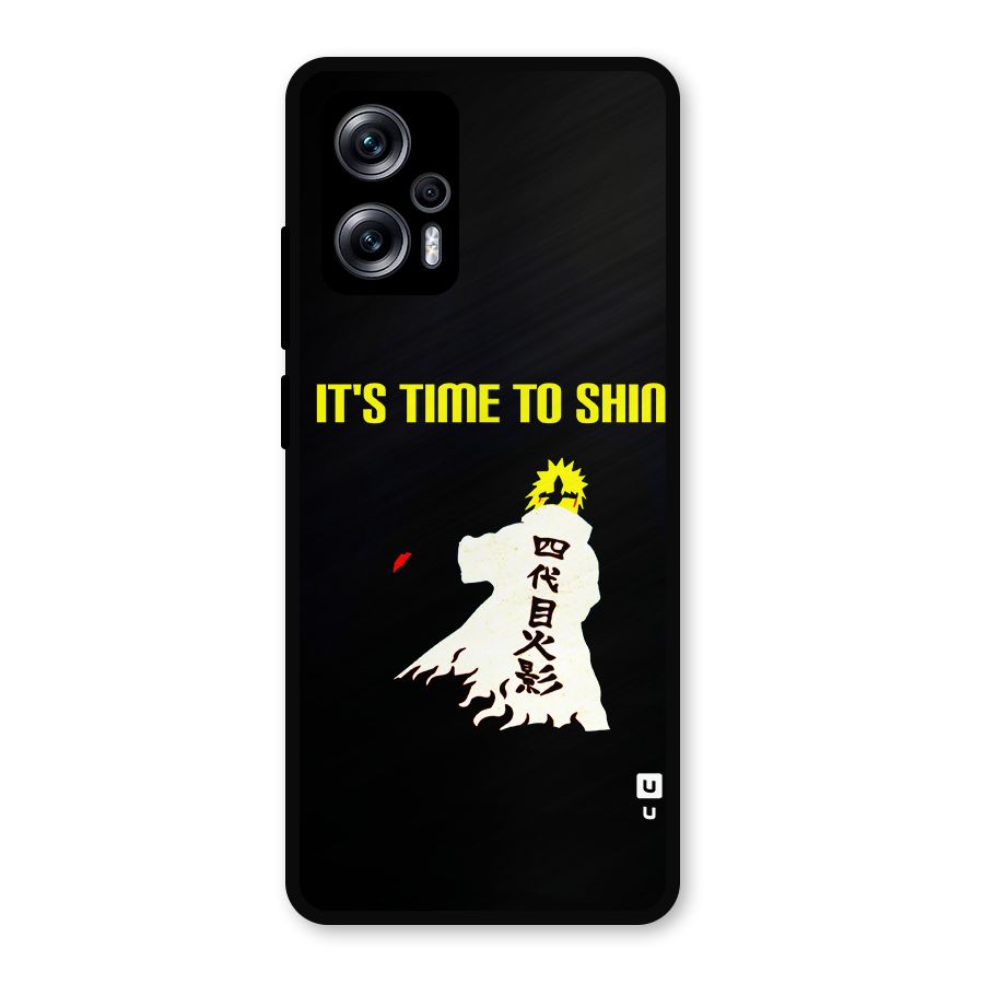 Time To Shine Metal Back Case for Redmi K50i