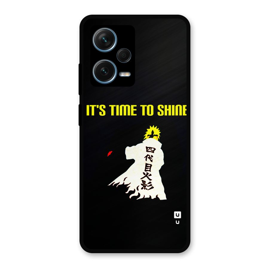 Time To Shine Metal Back Case for Redmi Note 12 Pro Plus 5G